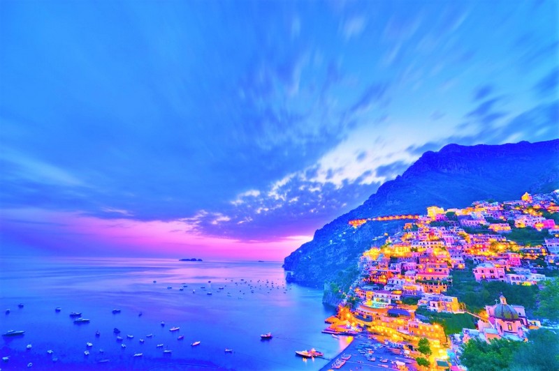 Positano by night