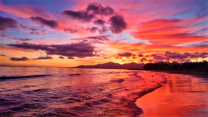 Spain, Lanzarote, holiday beach