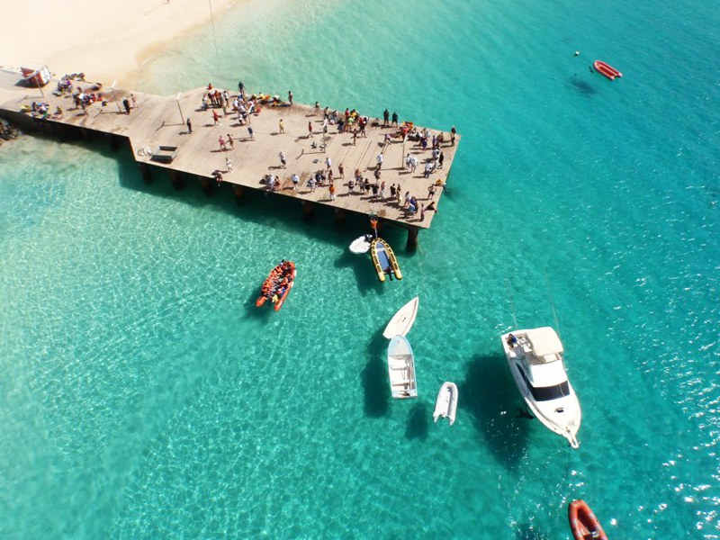 Dock in Santa Maria Cape Verde