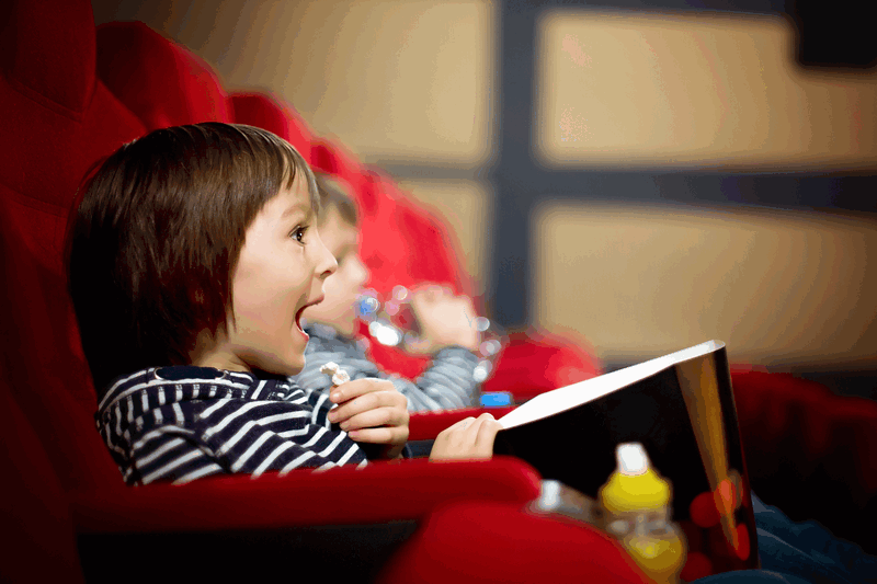 Brothers at the cinema