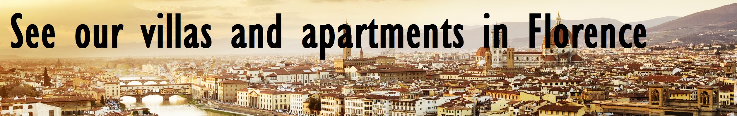 villas and apartments in Florence