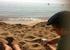 near by beach. morning