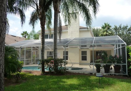 Villa in Highlands Reserve Golf course, Florida: Private South facing pool and spa