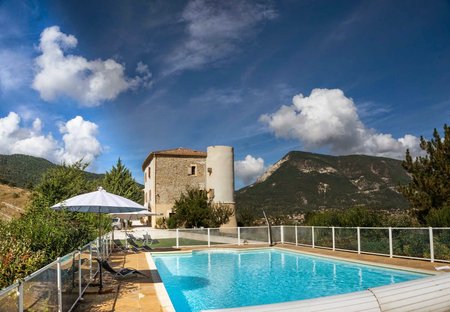 Castle in Saint-André-les-Alpes, the South of France