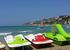 Pedalos can be hired on Amyrida Beach