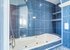 En suite toilet bath up.