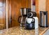 Kitchen Coffee machines and Kettle.