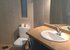 Bathroom - toilet, washbasin & mirror