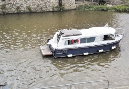 Boat in Guipry-Messac, France