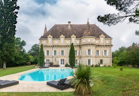 Chateau in Castelsagrat, the South of France