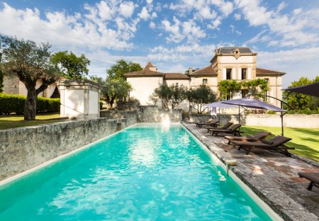 Chateau in Montjoi, the South of France