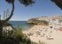 The sandy beach at Carvoeiro
