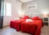 Red Bedroom Configured as a Twin (Also available as a SuperKing)
