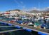 (Fishing) Harbour with on the back ground the center of Los Cristianos