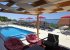 Heated swimming pool, sundeck, patio, sunbeds