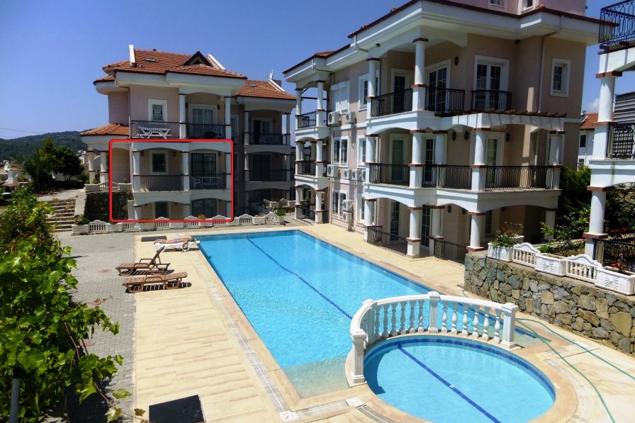Apartment to rent in Hisarönü, Turkey with shared pool 235031
