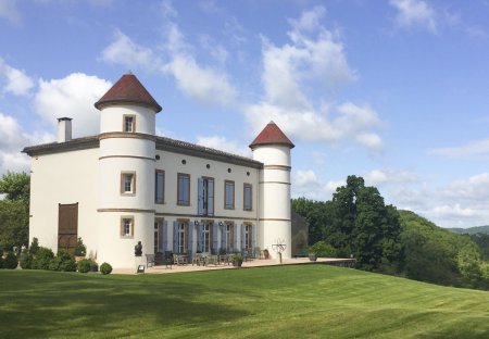 Chateau in Saint-Victor-Rouzaud, the South of France