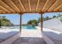 shaded lounge areas main pool Villa Arios
