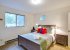 Bedroom with queen sized bed