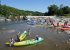 Riverside Ardeche with lots of activity!