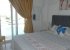 Downstairs double bedroom, access to pool, aircon, wardrobes