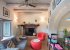 Wood burning fire in Kitchen dining area