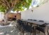 Outside dining near the 3 bed apartment