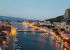 Panoramic view of the town of Omis from the popular Ferata.