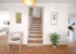 The stairs, central in the spacious groundfloor.