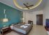 Luxurious bedroom with TV