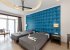 Spacious and luxurious bedroom with twin beds