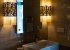 Bathroom with modern fittings and lighting