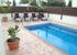 Close to pool and in the sun all day if you want