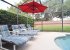 Private west-facing pool, no rear neighbors, loungers, dining area