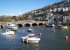 The fishing town of Looe is a hilly one mile walk along the coast path