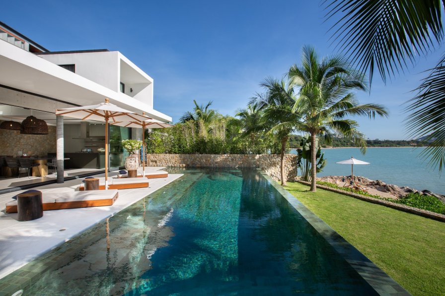 Villa in Thailand, Suratthani: Swimming pool of Kerem Beach front villa, B1, a private 4 bedroom, ..
