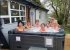 Capacious 7-person hot tub - ideal for larger groups