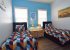 Bedroom 3 is a surfing themed twin room