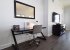 Workstation with desk, light and office chair