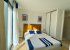 Majorelle double bedroom with direct access to pool and ensuite shower