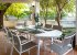Dining table in the little garden