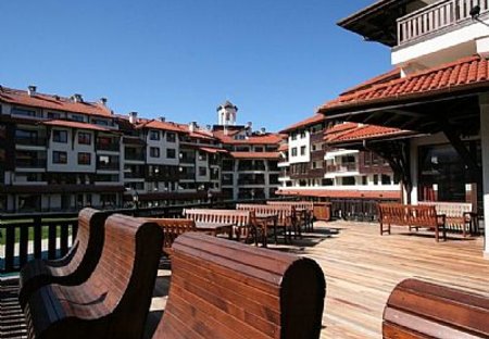 Apartment in Bansko, Bulgaria: Outside Bar/ Restaurant Area