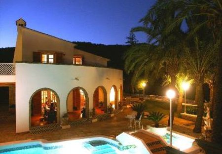 Villa in Oliva, Spain: Main Terrace by Night