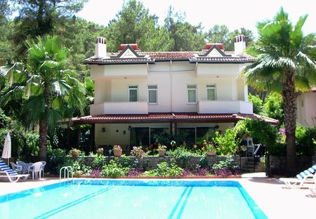 Villa in Gocek, Turkey: Villa Melissa (L) Villa Papatya (R) early morning July 2014