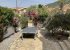 Table tennis table in the garden