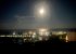 Captivating moon rises reflecting on the sea. View from the terrace.
