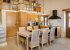 dining table in the kitchen area
