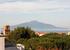 Vesuvius and gulf of Naplex view from terrace apartment in sorrento
