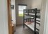 Cottage second bedroom has full size bunk beds