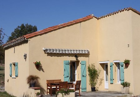 House in Pech-Luna, the South of France: LOstalet front view